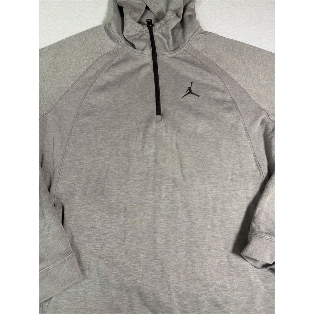 Nike Air Jordan Sport 1/2 Half Zip Hoodie Gray DV1245-091 Men's Large - Picture 3 of 16